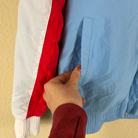 Reebok Urban Outfitters Color Block Vector Track Jacket Retro Windbreaker size M - Picture 6 of 12